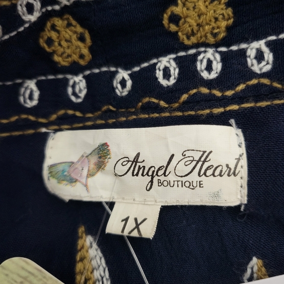 Angel Heart Boutique NWT Embroidered Open Cardigan. - Picture 9 of 16